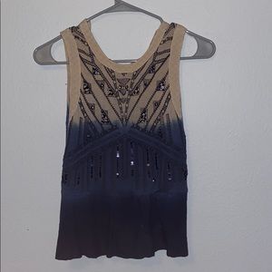 Ecoté small embroidered tank top